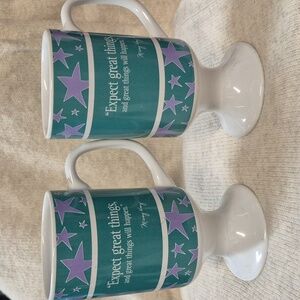 Mary Kay Expect Great Things Set of 2 Mugs - NWOT